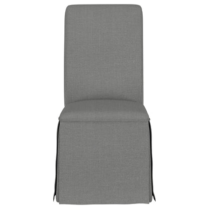 Hobson Upholstered Skirted Dining Chair Gray (Set of 2)