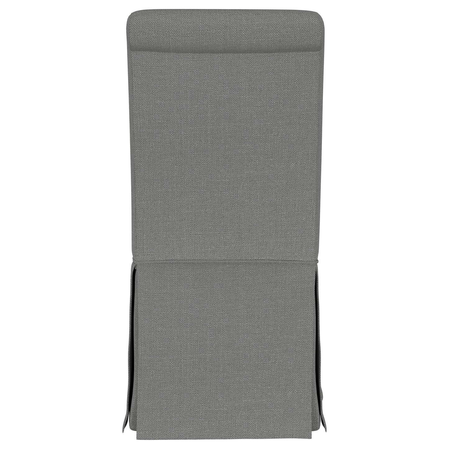 hobson upholstered skirted dining chair gray (set of 2)