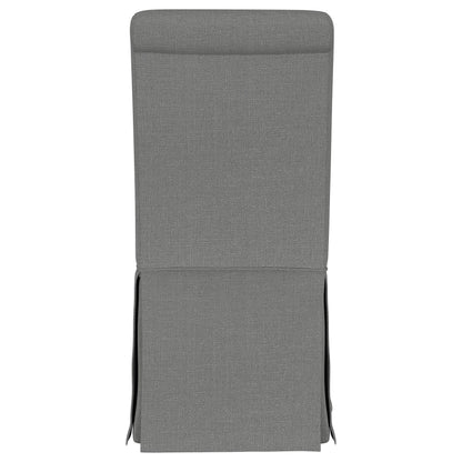 Hobson Upholstered Skirted Dining Chair Gray (Set of 2)