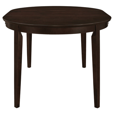 Ochanko Oval 60-inch Extension Leaf Dining Table CappuccinoCappuccino