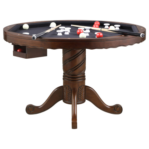 Baney Round Dining and Billiard Poker Game Table TobaccoTobacco