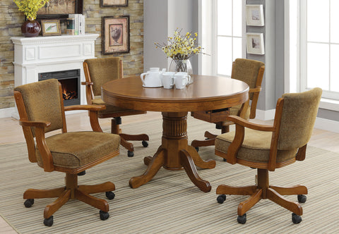 Montclair 5-piece 3-in-1 Dining and Game Table Set AmberAmber