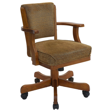 Montclair Upholstered Swivel Dining and Game Chair AmberAmber