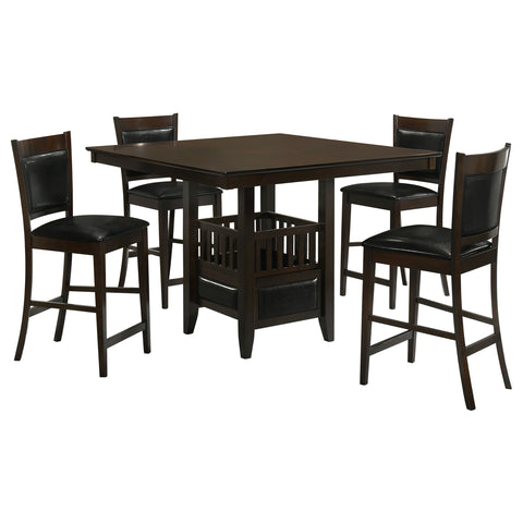 Marsden 5-piece Square Counter Height Dining Set EspressoEspresso