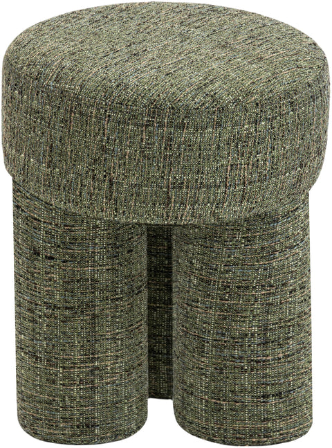 Alden Green Fabric Upholstered Stool, 1 Piece