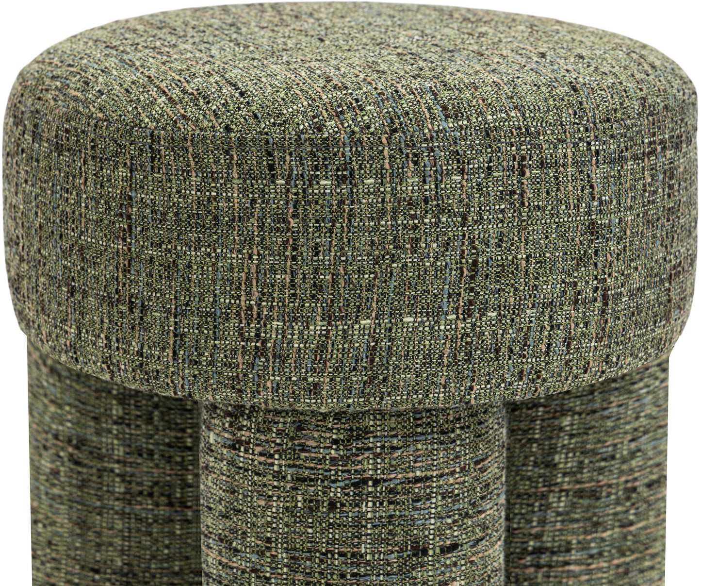 zuma green polyester fabric ottoman/stool green