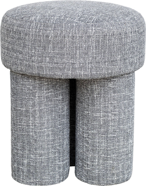 Alden Grey Fabric Upholstered Stool, 1 Piece