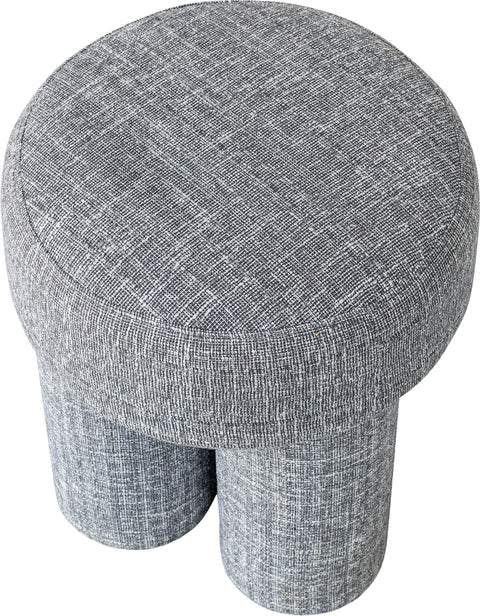 Alden Grey Fabric Upholstered Stool, 1 Piece