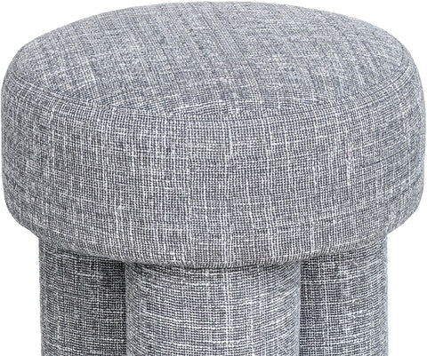 Alden Grey Fabric Upholstered Stool, 1 Piece