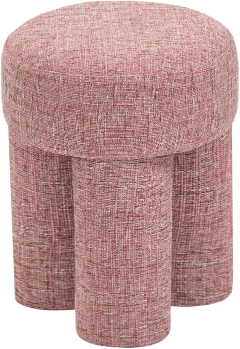 Alden Pink Fabric Upholstered Stool, 1 Piece