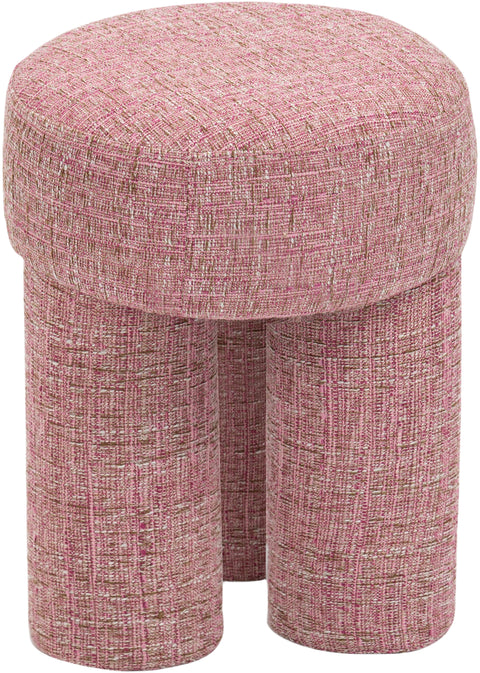 Alden Pink Fabric Upholstered Stool, 1 Piece