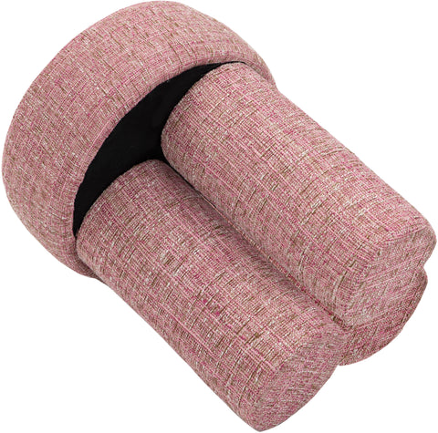 Alden Pink Fabric Upholstered Stool, 1 Piece