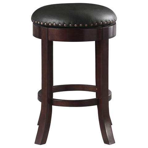 Ramiro Backless Swivel Counter Stool Brown (Set of 2)Medium Brown