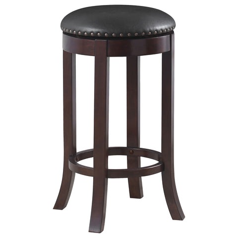 Ramiro Backless Swivel Bar Stool Brown (Set of 2)Medium Brown