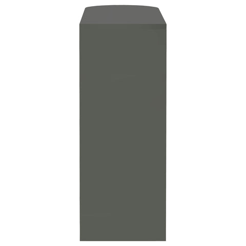 Ramses Rectangular 2-tier Home Bar Table Grey High GlossGrey High Gloss