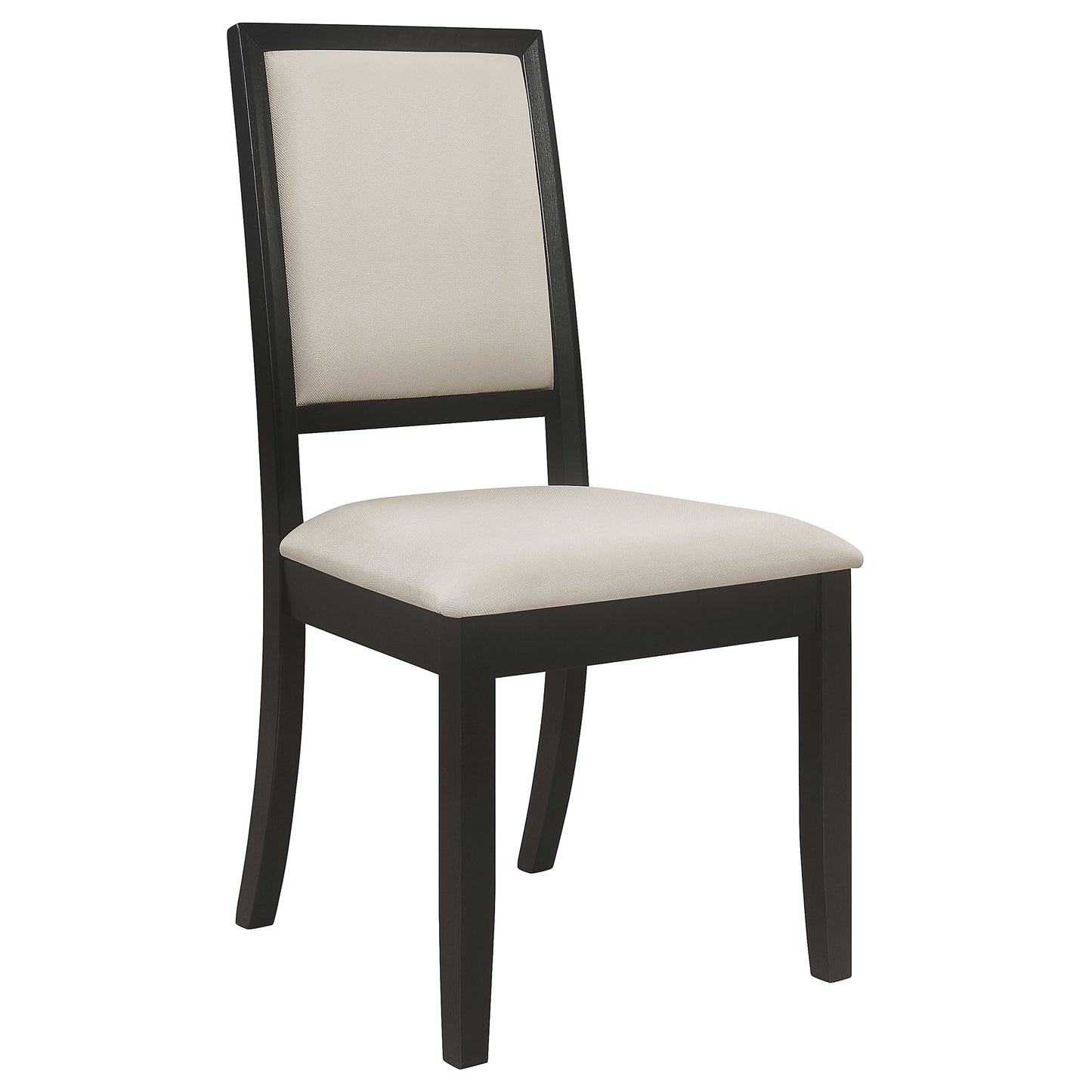 mcloughlin upholstered wood dining side chair black (set of 2)black