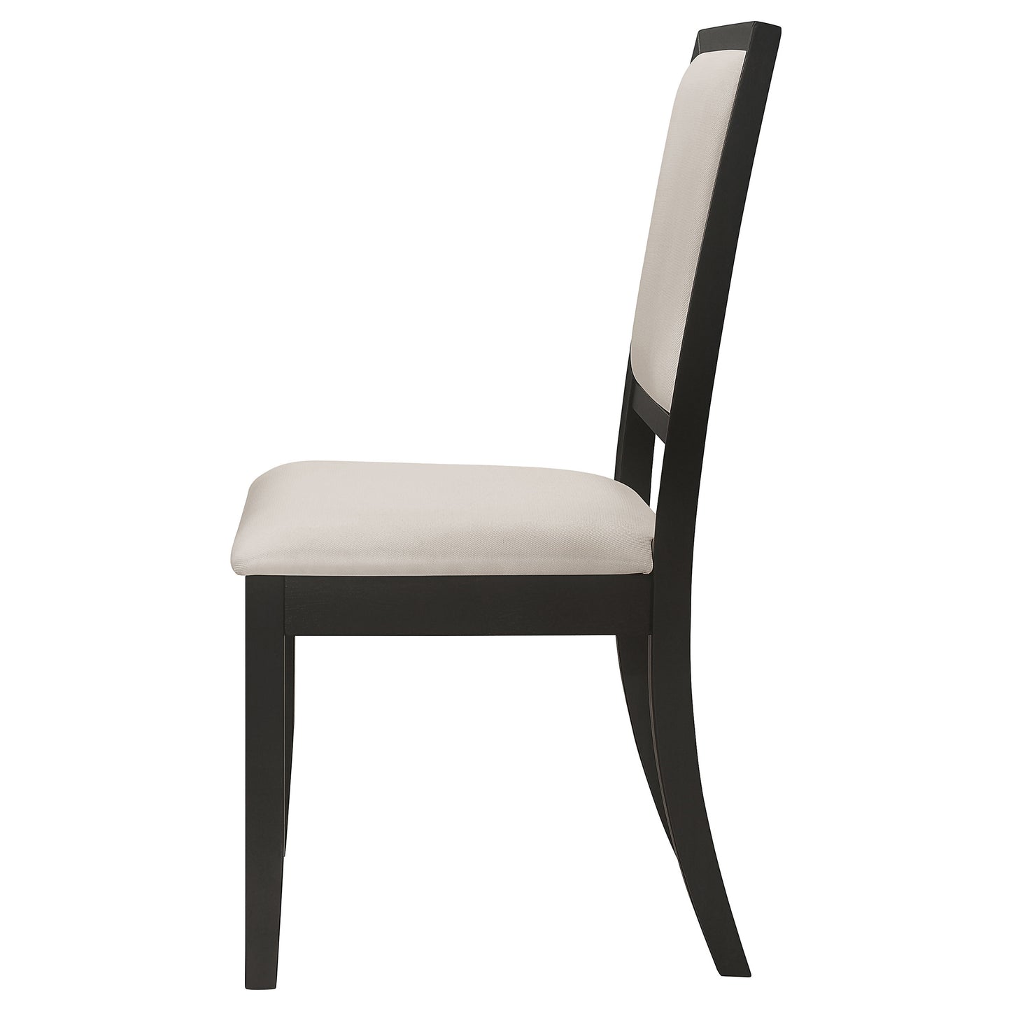 mcloughlin upholstered wood dining side chair black (set of 2)black