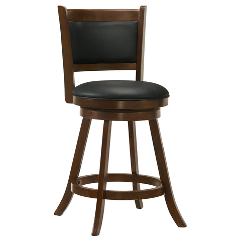 Dayton Upholstered Swivel Counter Chair Chestnut (Set of 2)Chestnut