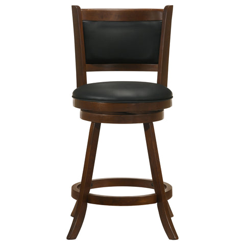 Dayton Upholstered Swivel Counter Chair Chestnut (Set of 2)Chestnut