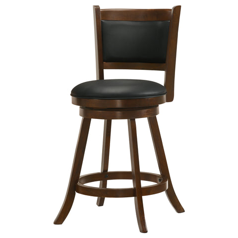 Dayton Upholstered Swivel Counter Chair Chestnut (Set of 2)Chestnut