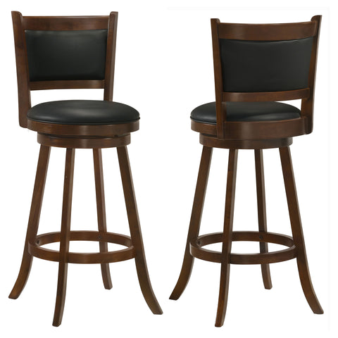 Dayton Upholstered Swivel Bar Chair Chestnut (Set of 2)Chestnut