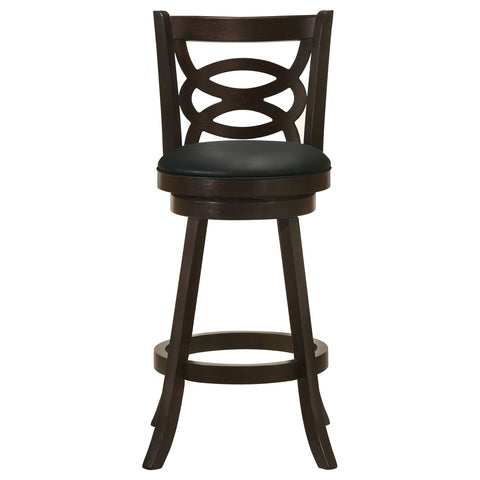 Moniz Wood Swivel Bar Stool Cappuccino (Set of 2)Cappuccino