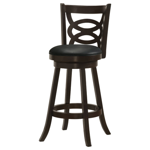 Moniz Wood Swivel Bar Stool Cappuccino (Set of 2)Cappuccino