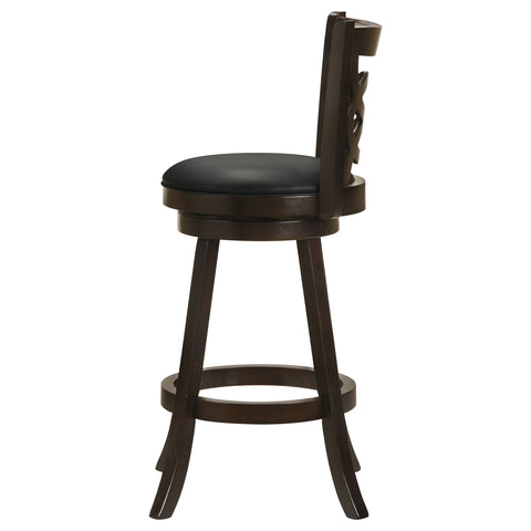 Moniz Wood Swivel Bar Stool Cappuccino (Set of 2)Cappuccino
