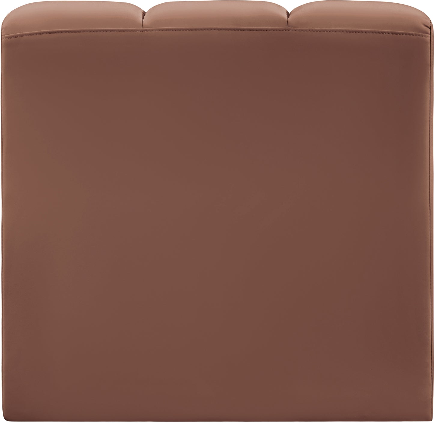 zara cognac faux leather straight chair st