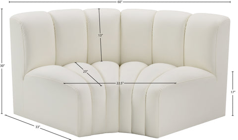 Yara 60" Vegan Leather Upholstered Sectional, 2-Piece (Style 2)