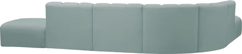 Yara 172" Vegan Leather Upholstered Sectional, 7-Piece