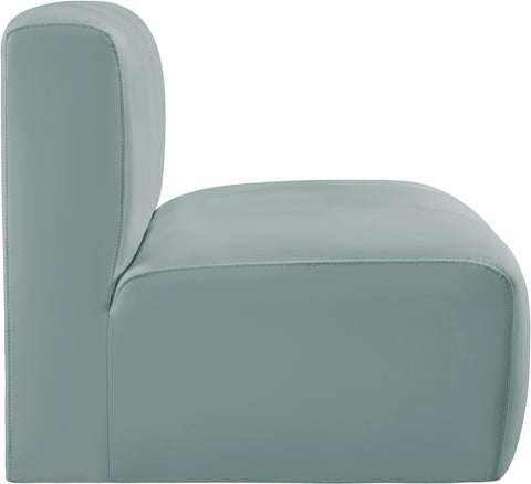 Briar Mint Vegan Leather Upholstered Modular Straight Chair, 1 Piece