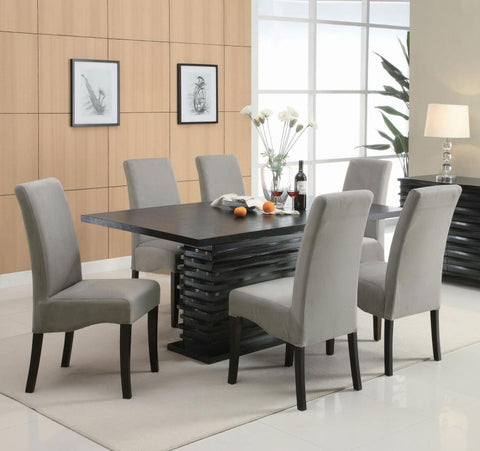 Elkton 7-piece Rectangular Dining Table Set Grey