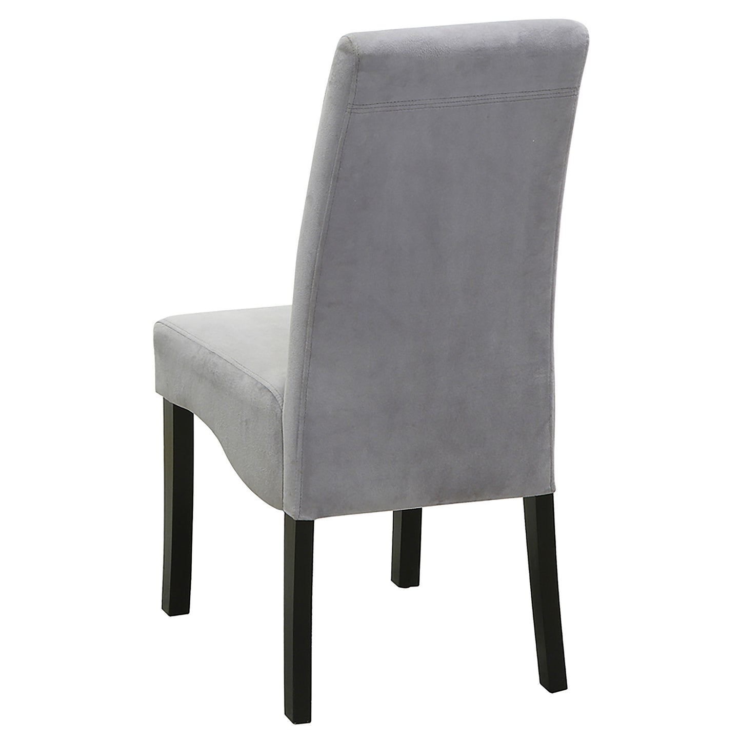 elkton velvet upholstered dining side chair grey (set of 2)grey