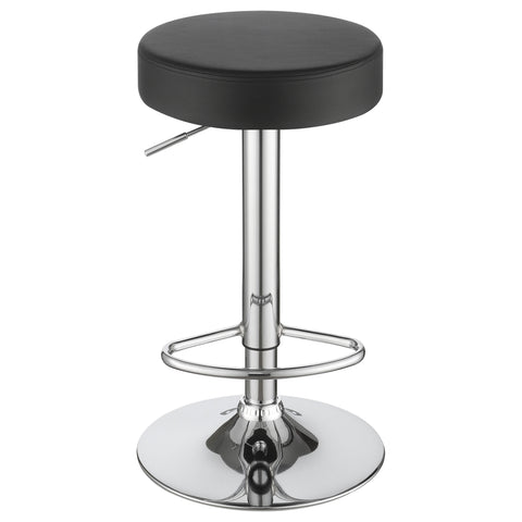 Risley 29" Adjustable Bar Stool Chrome and BlackBlack