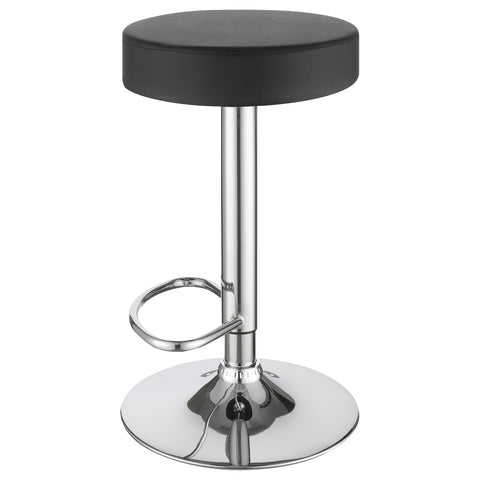 Risley 29" Adjustable Bar Stool Chrome and BlackBlack