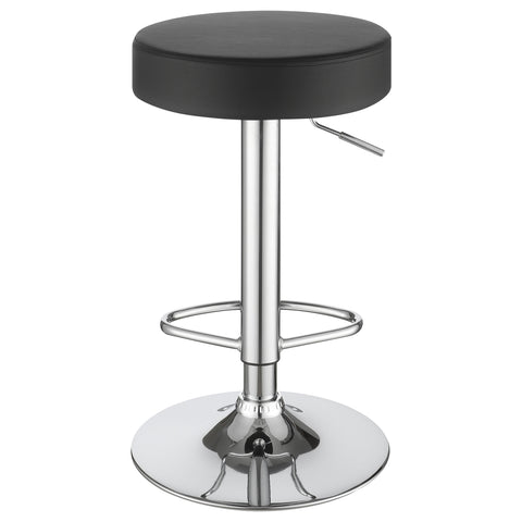Risley 29" Adjustable Bar Stool Chrome and BlackBlack