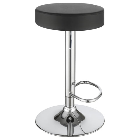 Risley 29" Adjustable Bar Stool Chrome and BlackBlack