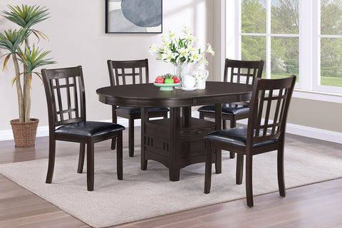 Simmons 5-piece Oval Extension Leaf Dining Set EspressoEspresso