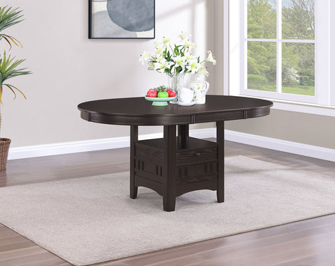 Simmons Oval 60-inch Extension Leaf Dining Table EspressoEspresso