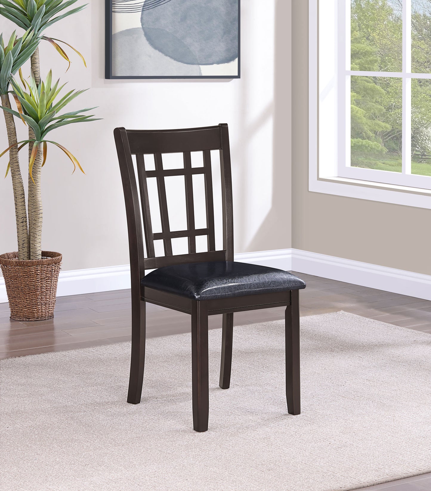 simmons wood dining side chair espresso (set of 2)espresso