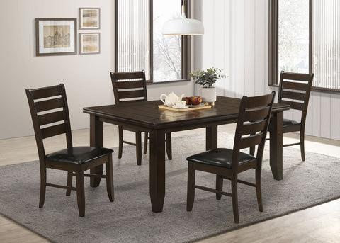Carisi 5-piece Rectangular Dining Table Set CappuccinoCappuccino