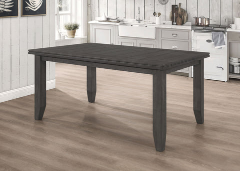 Carisi Rectangular 66-inch Wood Dining Table Dark GreyDark Grey