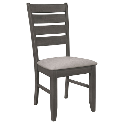 Carisi Wood Dining Side Chair Dark Grey (Set of 2)Dark Grey