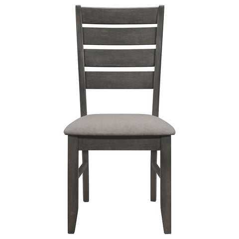 Carisi Wood Dining Side Chair Dark Grey (Set of 2)Dark Grey