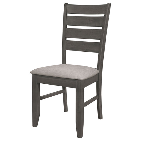 Carisi Wood Dining Side Chair Dark Grey (Set of 2)Dark Grey