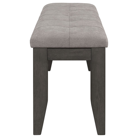 Carisi Fabric Upholstered Wood Dining Bench Dark GreyDark Grey