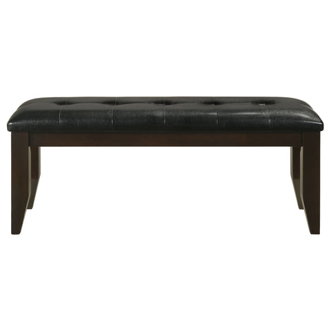 Carisi Leatherette Upholstered Wood Dining Bench CappuccinoCappuccino