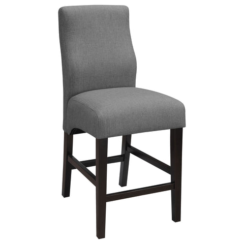 Miguel Fabric Upholstered Counter Chair Grey (Set of 2)Grey