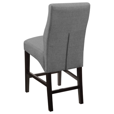 Miguel Fabric Upholstered Counter Chair Grey (Set of 2)Grey